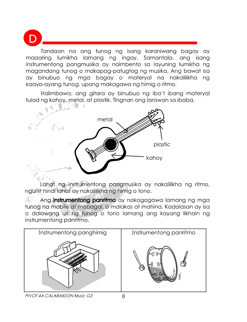 Music 3 Module (Quarter 3) | Grade 3 Modules